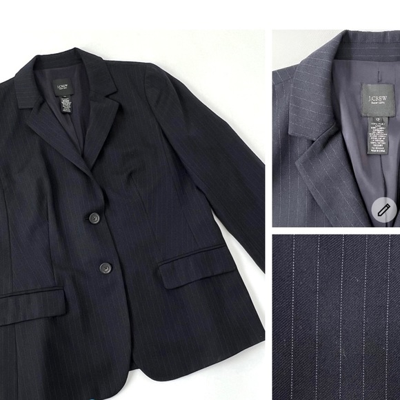 J. Crew Jackets & Blazers - J.CREW* Wool Super 120’s Stripe blazer